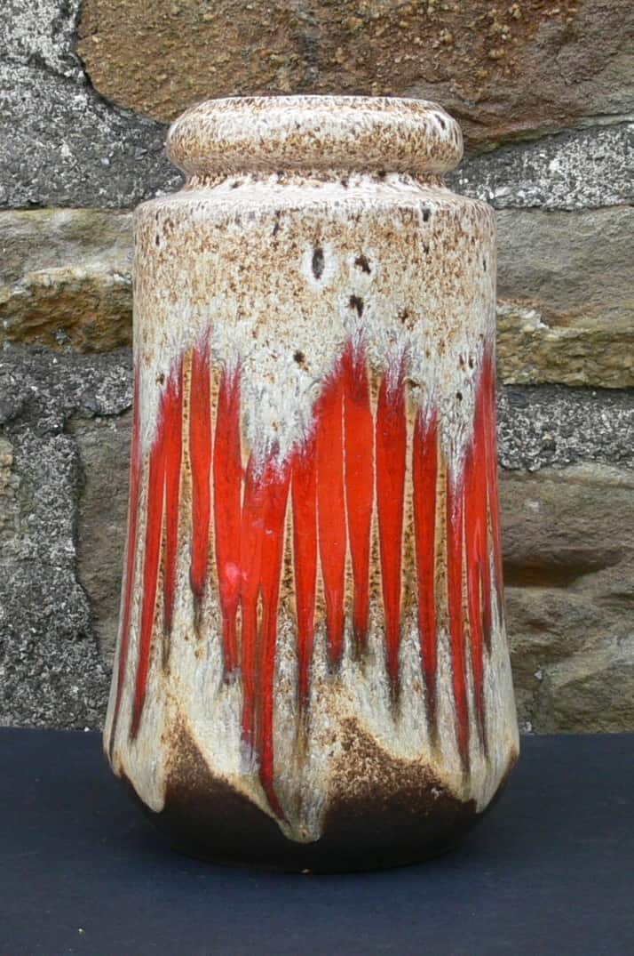 Mid-Century West German Lava Vase